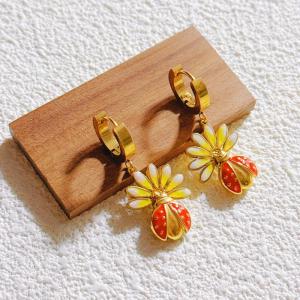 SS Gold-Plating Earring - KE120147-SXSJ