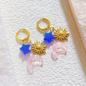 SS Gold-Plating Earring - KE120474-SXSJ