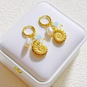 SS Gold-Plating Earring - KE120479-SXSJ