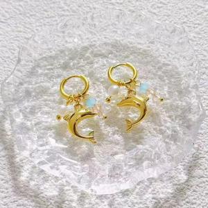 SS Gold-Plating Earring - KE120480-SXSJ