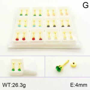 SS Gold-Plating Earring - KE120504-NT