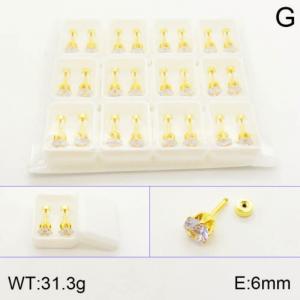 SS Gold-Plating Earring - KE120507-NT