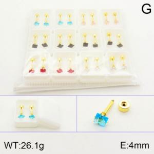 SS Gold-Plating Earring - KE120508-NT