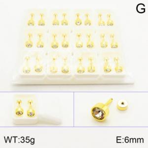 SS Gold-Plating Earring - KE120517-NT