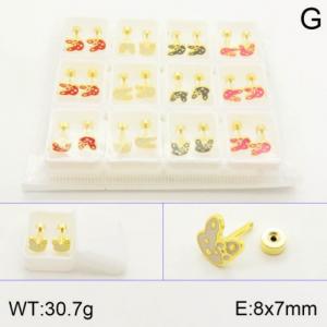 SS Gold-Plating Earring - KE120541-NT