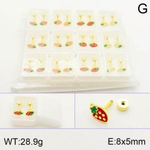 SS Gold-Plating Earring - KE120543-NT