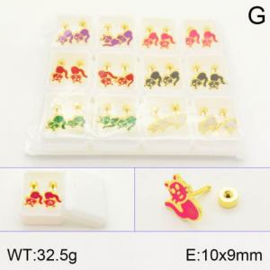 SS Gold-Plating Earring - KE120547-NT