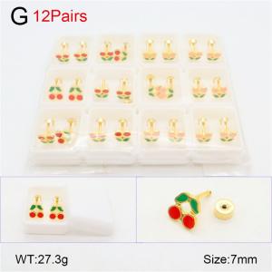 SS Gold-Plating Earring - KE120568-NT