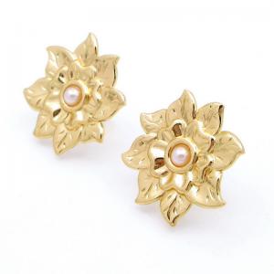 SS Gold-Plating Earring - KE120772-HF