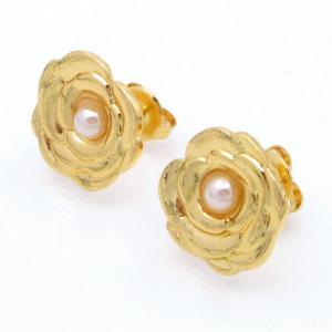 SS Gold-Plating Earring - KE120778-HF
