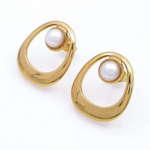 SS Gold-Plating Earring - KE120789-HF