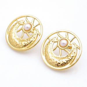 SS Gold-Plating Earring - KE120798-HF