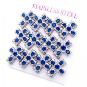 Stainless Steel Stone&Crystal Earring - KE120821-HR