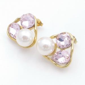 SS Gold-Plating Earring - KE120878-SP