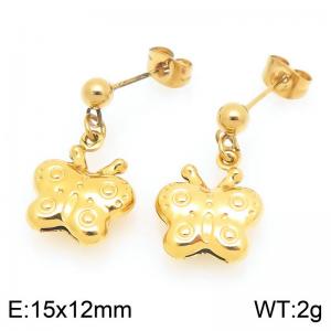 SS Gold-Plating Earring - KE120911-Z