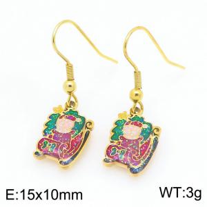SS Gold-Plating Earring - KE120978-Z