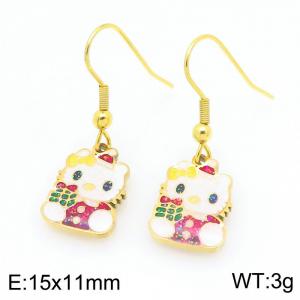 SS Gold-Plating Earring - KE120980-Z