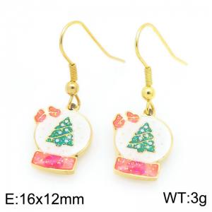SS Gold-Plating Earring - KE120985-Z