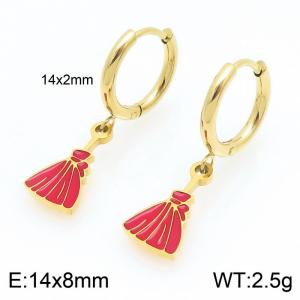 SS Gold-Plating Earring - KE121008-Z