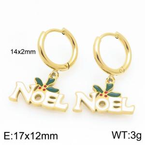 SS Gold-Plating Earring - KE121033-Z