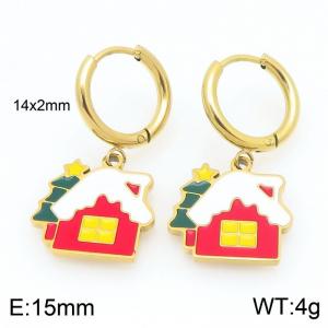 SS Gold-Plating Earring - KE121038-Z