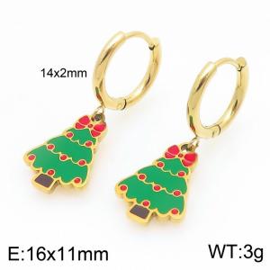 SS Gold-Plating Earring - KE121040-Z