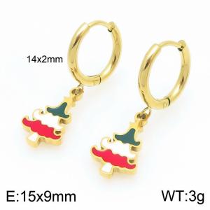SS Gold-Plating Earring - KE121041-Z