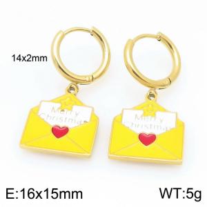 SS Gold-Plating Earring - KE121043-Z