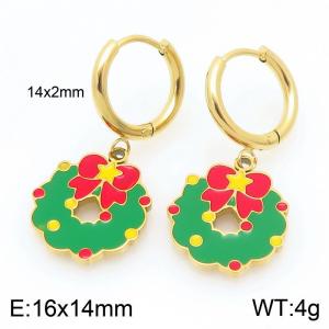SS Gold-Plating Earring - KE121049-Z