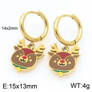 SS Gold-Plating Earring - KE121051-Z
