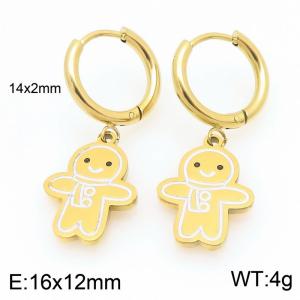 SS Gold-Plating Earring - KE121053-Z