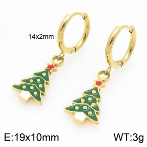 SS Gold-Plating Earring - KE121057-Z