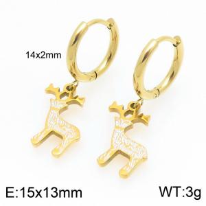 SS Gold-Plating Earring - KE121058-Z