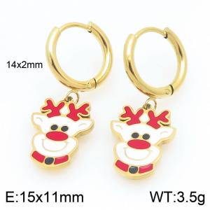 SS Gold-Plating Earring - KE121059-Z