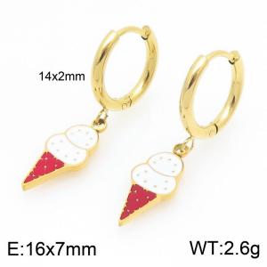 SS Gold-Plating Earring - KE121065-Z