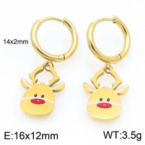 SS Gold-Plating Earring - KE121073-Z