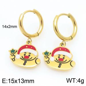 SS Gold-Plating Earring - KE121074-Z