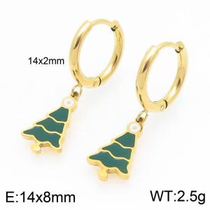 SS Gold-Plating Earring - KE121079-Z
