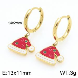 SS Gold-Plating Earring - KE121082-Z