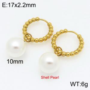 SS Gold-Plating Earring - KE121222-Z