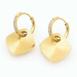 Stainless Steel Stone&Crystal Earring - KE121309-HM