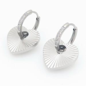 Stainless Steel Stone&Crystal Earring - KE121314-HM