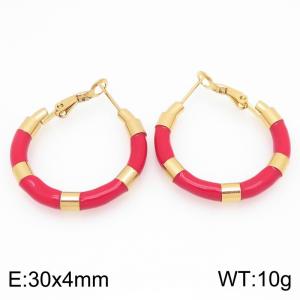 SS Gold-Plating Earring - KE121672-LO
