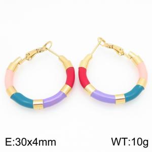 SS Gold-Plating Earring - KE121673-LO