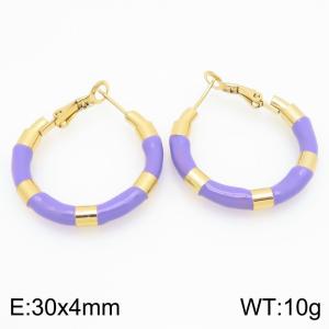 SS Gold-Plating Earring - KE121676-LO