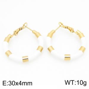 SS Gold-Plating Earring - KE121679-LO