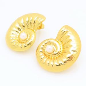 SS Gold-Plating Earring - KE121811-TLA