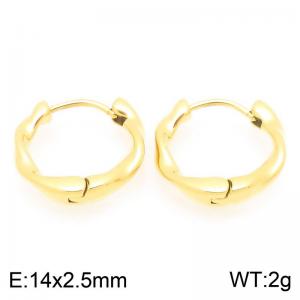 SS Gold-Plating Earring - KE121876-GC