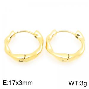SS Gold-Plating Earring - KE121878-GC