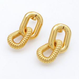 SS Gold-Plating Earring - KE122028-SP